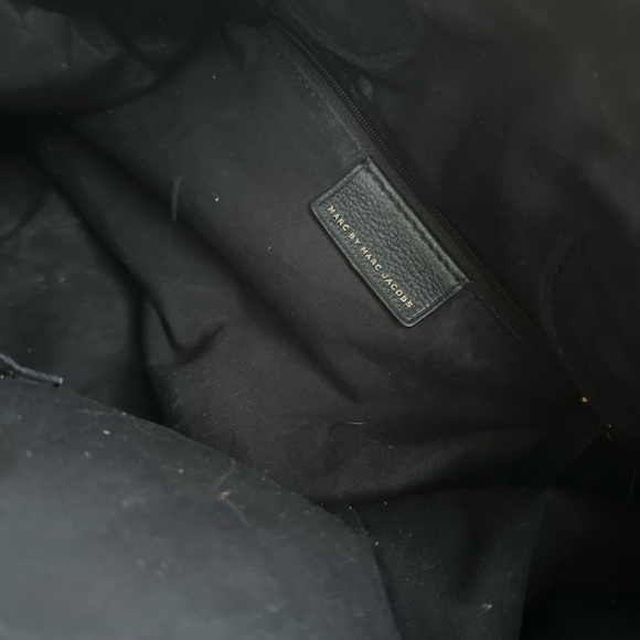 Marc By Marc Jacobs Black Satchel with Gold Accents - Picture 5 of 7